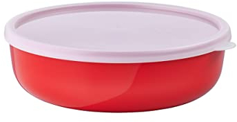 Mepal – Aufbewahrungsbox Kuchen Lumina – Frischhaltedosen mit Deckel für Kühlschrank, Gefrierschrank, Dampfgarer & Mikrowelle – Mikrowellenschüsseln mit Deckel – 2000 ml – Nordic red