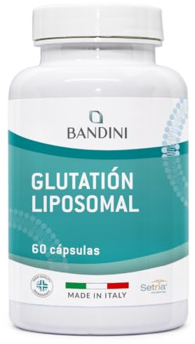 Bandini® Liposomales Glutathion 250 mg pro Kapsel | L-Glutathion Setria® | Tripeptid: Glutaminsäure, Cystein, Glycin | Antioxidans, Immunsystem, Leber | 60 Kapseln | 1 Kapsel/Tag für 2 Monate Vorrat