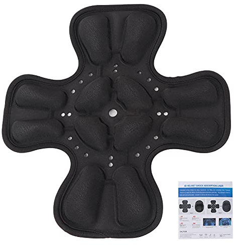 Mousse Casque, Ensemble de Rembourrage de Coussin de Casque de Moto Housse De Casque Moto Mousse Casque Moto Protection de la Tête à 360 ° Absorption des Chocs de Poche D'air 3D