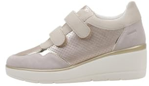 Geox Damen D ILDE B Platform, LT Gold/BEIGE, 37 EU