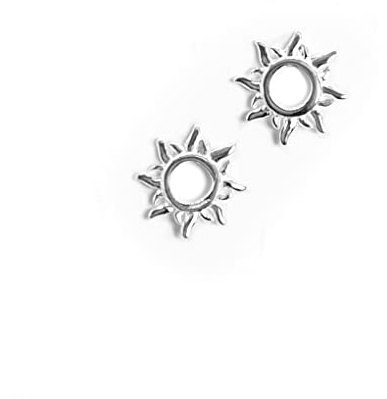 Ohrringe Sonne Silber 925, kleine Ohrstecker Sonne, Ohrstecker Silber, Sonnen Schmuck, Geschenk für Frauen