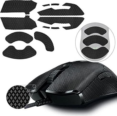 TALONGAMES Mouse Grip Tape Compatible with Razer Viper/Viper Ultimate, Palm Sweat Absorption, Thin 0.5mm, Cut to Fit, Easy to Apply