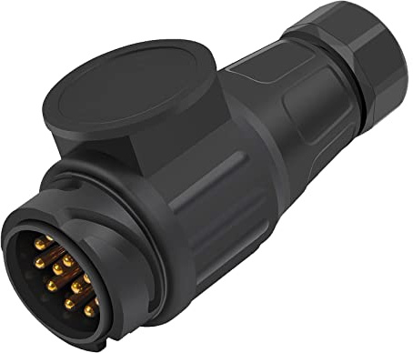 Europäische 13Kern Anhänger Steckdose 12V Adapter Zugstange Stecker Zubehör | für LKW, Schiffe, Wohnwagen