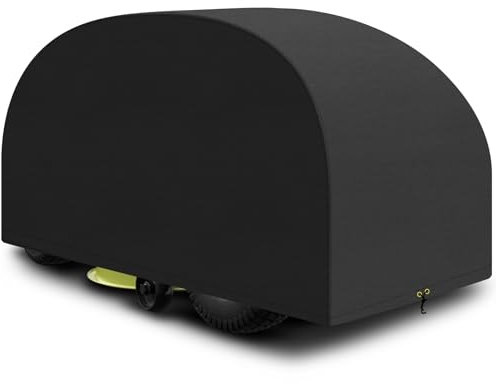 PATIO PLUS Ride on Lawn Mower Cover,Outdoor Garden Lawn Tractor Cover,Waterproof, Windproof, Anti-UV, Heavy Duty 420D Oxford Fabric, 110 x 165 x 103 cm (Black)