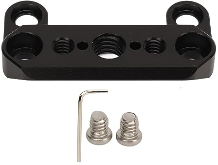 FX3 FX30 Camera Top Plate, Aluminum Alloy Photography Accessories with Universal Top Cheese Plate for Camera Monitor Cage Rig, Durable Quick Slide Plate with 1/4 and 3/8 Threads