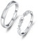 Schmetterlings Paarringe 925 Sterling Silber 2 Stück Schmetterling Ringe Paar für Damen Männer Schmetterling Schmuck Geschenke für Damen