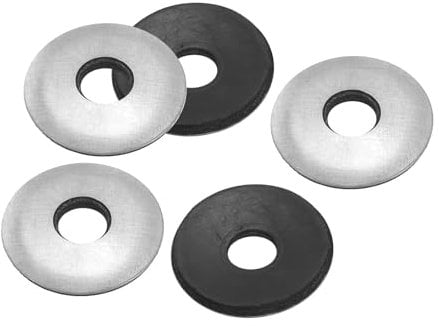 PATIKIL Rondelle di Tenuta Gomma EPDM Guarnizione M8x25mm, 50Pz a Vite Supporto Gomma Neoprene Zincato per Il Tetto Delle Navi di Macchinari Domestici Industriali