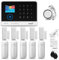HUXGO® HXA003 Alarmanlage für Haus WiFi + GSM 4G Set mit Sirene | Funk Alarmanlage Wohnung mit App. TUYA |Alarm System mit 5X Bewegungssensor, 5X Fensteralarm/Türsensoren | Smart Home