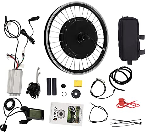 Wasserdicht Ebike Umbausatz für Elektrofahrrad 20-Zoll Vorderrad Elektro-Fahrrad Nabenmotor Kit 500W Elektro-Fahrrad Umbausatz,Geschwindigkeit 340 RPM