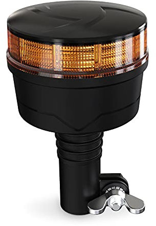 Agrieyes Rundumleuchte 12V, LED Warnleuchte mit Rohr, Rundumleuchte Traktor Orange, 24V Gelbe Rundumleuchte fürs Auto KFZ