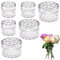 Transparenter Spiralstielhalter für Blumen, Spiral Ikebana Stielhalter,Blumenstielhalter, Spiralförmiger Blumenstielhalter, 6er Pack Blumenhalter, runde klare Plastik-Ikebana Blumenhandwerk(2 Größen)