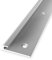 Profilé de Finition en Aluminium Anodisé Lisse, Baguette Aluminium Finition, Profile de Finition Carrelage - 5,2 x 28 x 2500 mm - Argenté
