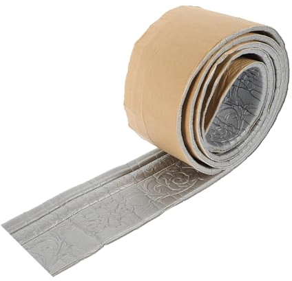Veemoon Sockelleiste trim wandtafel küche Selbstklebende Verzierung wandpaneele badezimmer border Bänder deko Dichtungsband eincremehilfe Fußleistenband selbstklebende wandumrandung Pu
