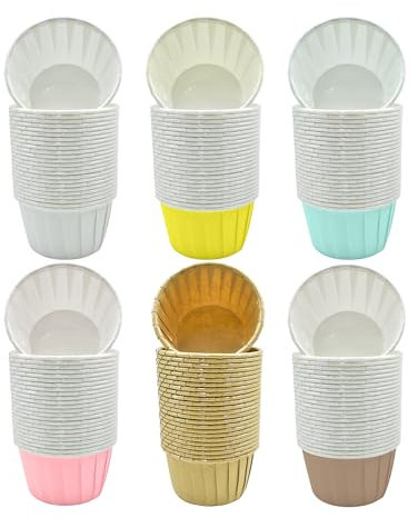 FZSECRIU 150 pezzi Pirottini per muffin in silicone,pirottini per muffin carta,pirottini muffin,pirottini carta,cupcake pirottini carta,pirottini confetti,pirottini di carta