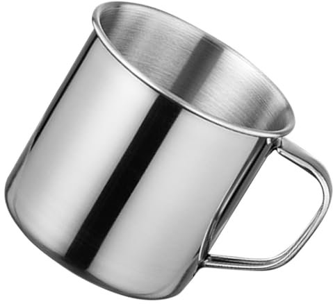 LALADEFIEE Taza De Agua Infantil De Acero Inoxidable con Asa Camping Y Viajes para Bebidas Frías Y Calientes