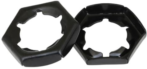 YUANYAO M6-M80 Schwarze Muttern, DIN7967 Sicherungsmutter, B027(M48-6 Pieces)