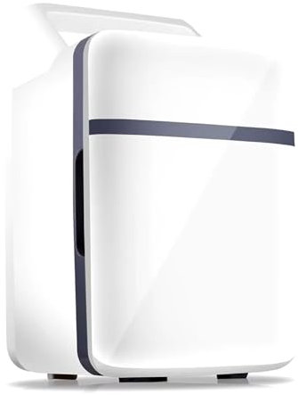 Mini Frigo Mini Réfrigérateur 10L Chambre À Coucher-voiture Bureau Et Dortoir D'université-refroidisseur Et Réchauffeur Portables 12V Petit Réfrigérateur Refrigerateur Congelateur(10L Grey or white)