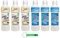 Pacchetto di prova DEO DUE Ammorbidente Concentrato Fiori Azzurri + Fleur Blanche,Ammorbidente concentrato, ideale per tutti i vestiti, 50 lavaggi 6 x 1 litro + portachiavi Beni Culinari