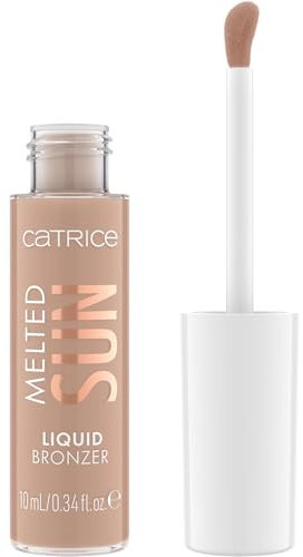 Catrice Melted Sun Liquid Bronzer, Nr. 005, Braun, langanhaltend, definierend, hochpigmentiert, natürlich, matt, vegan, ölfrei, ohne Parfüm, ohne Alkohol, 1er Pack (10ml)