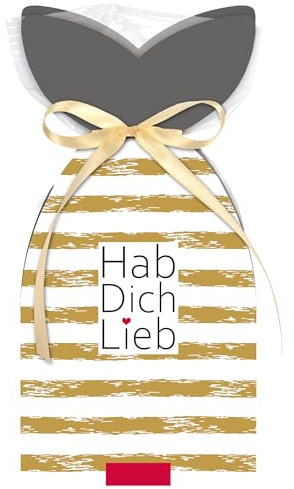 STEINBECK Fruchtgummi - Hab dich lieb - Geschenk 100g Valentinstag Freundschaft Überraschung Aufmerksamkeit Lieblingsmensch