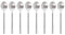 Argon Tableware Stainless Steel Teaspoons - 14.5cm - Silver - 8x Tea Spoons High Polished Metal Spoons 8-Piece Tea Coffee Sugar Spoon Cutlery Set