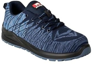 Bullstar Sicherheitsschuh WORXTAR S1P (Farbe taubenblau/marine, Größe 43, Unisex, mit Stahlkappe, atmungsaktiv, rutschhemmend, Arbeitsschuhe, Schutzschuhe) 2658-0-2707-43