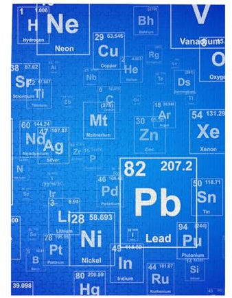 Puzzle 500 Teile für Erwachsene Familien Puzzlespiel für die ganze Familie Anspruchsvolle Puzzles,Lustiges Periodensystem der Elemente für Lehrer