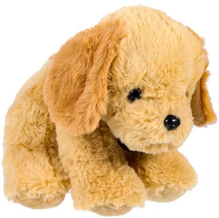 Milisten Kuscheltiere Plüschspielzeug Golden Retriever Welpenpuppe für Kinder Niedliches Hundespielzeug Geburtstagsgeschenk Plüschhund für Jungen und Mädchen