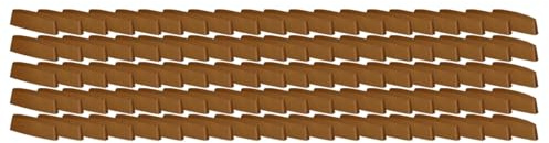 KOTARBAU® 100er Set Wasserschlitzkappen - Fensterabflusslochkappen - 45 mm - ASA-Kunststoff - Eiche- Fensterentwässerung - Entwässerung - Fenster PVC - Schutz - Abdeckung
