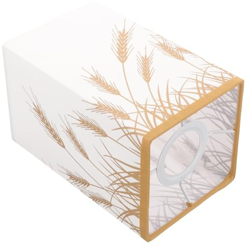 Lampenschirm Viereckig aus Stoff und Eisen, Weihnachten Event Gold