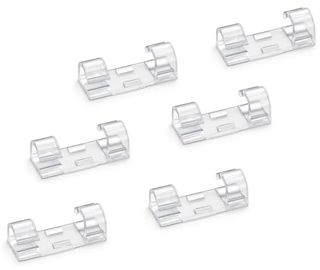 Self Adhesive Cable Clips, 100 PcsCable Holders, Sticky Cable Tidy Clips | Self Adhesive Wire Organiser Clip Clamps, Stick on Wire Management Clipss, for Wall Desk Office Cables Organiser