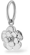 Purelei Blumen Charm für Damen, Edelstahl Anhänger mit Zirkonia, floraler Charm mit Schmuckstein