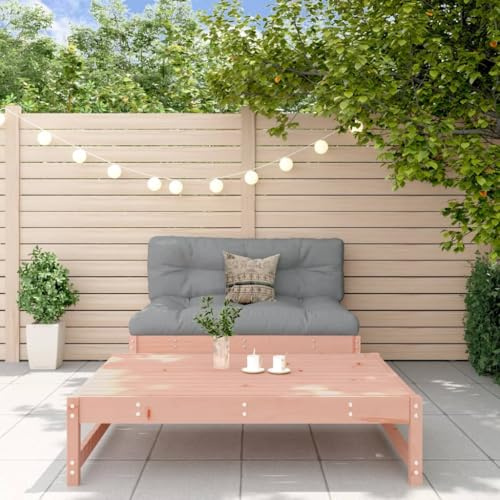 Teenpull Salon de Jardin 2 pcs Bois Massif Douglas canapé Central 120x84x70 cm avec Repose-Pieds Table Basse 120x84x30 cm Ensemble mobilier extérieur Patio Confortable Durable