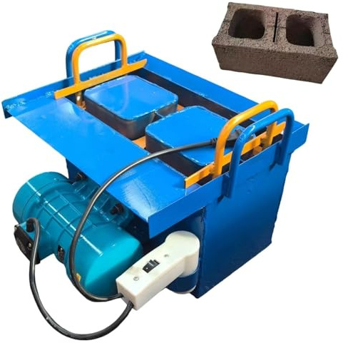 Concrete Block Making Machine, Cement Block Forming, 45s Fast Forming, Vibration 212 Times/Min, 30 Bricks/Hour for Home Farm Use