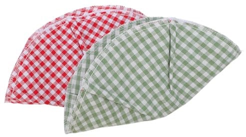 Toyvian 2pcs Microwave Bowl Holder Pads with Space Saving Design, Cloth Material Hot Bowl Protectors for Kitchen and Countertop Use, Multipurpose Utility Pot Mats and Plate Holders