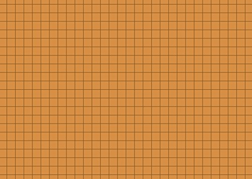 Baier schneider karteikarton &fiches unies 180 g/m ² format a6, pages à carreaux, orange, emballé sous vide mi