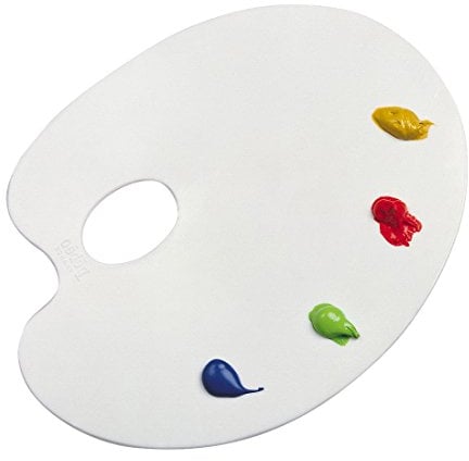 Pébéo Palette de peinture ovale Blanc