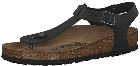 Birkenstock Classic - Kairo Leder, Sandali Eleganti Donna, Color Nero (Schwarz), Talla 38