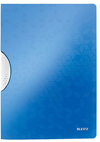 Leitz WOW ColorClip Klemmmappe (A4, PP) blau metallic