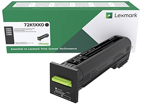 Lexmark 72K1XK0 CS820, CX820, CX825, CX860 Black Extra High Yield Return Program Cartridge Toner