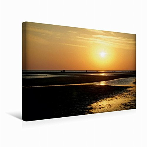 Premium Textil-Leinwand 45 x 30 cm Quer-Format Norderney - Am Ende des Zyklus ... für den Tag | Wandbild, HD-Bild auf Keilrahmen, Fertigbild auf hochwertigem Vlies, Leinwanddruck von Philipp Weber