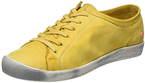 Softinos ISLA Washed 5SD900154, Damen Sneaker, Gelb (Yellow 538), 42 EU (8.5 UK)