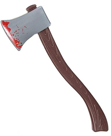KarnevalsTeufel Blutige Axt, ca. 55cm lang, blutverschmiert, Horror, Halloween