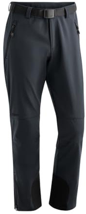 Maier Sports Tech Pants M, Warme Herren Wanderhose, Wasserabweisende Softshell-Outdoorhose für Trekking und Hiking, PFC-frei, mSTRETCH pro 2 & stormprotec-Technologie, Grau, 110 (W36/L36)