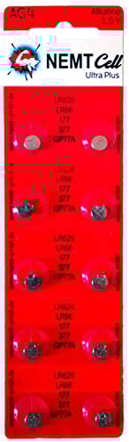 10 AG4 Wilhelm Cell Knopfzellen Knopfbatterien Uhrenbatterien LR626, LR66, 177, 377 1,5V…