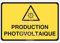 AUA SIGNALETIQUE - Panneau production photovoltaique - 150x105 mm, PVC 1.5mm