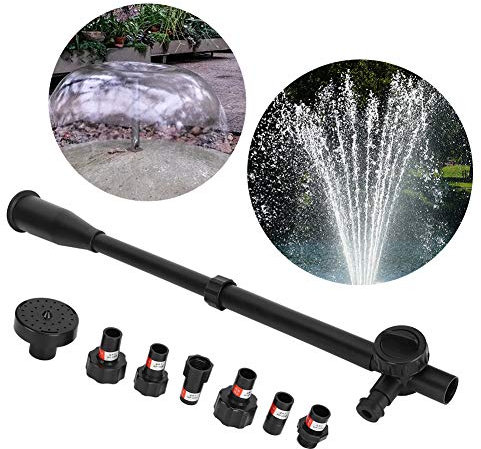 Ladieshow Fountain Connectors Set,Submersible Pump Interfaces & Regulating Valve & Connector Tube & Fountain Head,Multifunction Fountain Sprayer Nozzle Kit Accessories for Aquarium Fish Tanks Pond