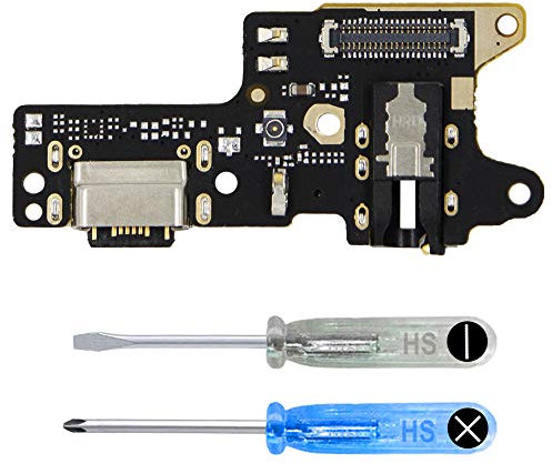 MMOBIEL Conector de Carga Compatible con Xiaomi Redmi 9 2020 - Puerto de Carga - Dock Connector USB C - Audio Jack/Micrófono/Antena Repuesto - Incl Destornilladores