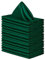 Ailler 20 x Servietten, Baumwolle, 40 x 40 cm, Servietten aus Stoff, maschinenwaschbar, für Hochzeiten, weich, quadratische Servietten aus Satin – Dunkelgrün