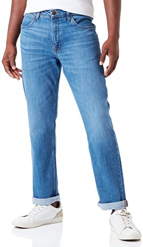 Lee Brooklyn Straight Herren Jeans, Lagoon, 36W / 32L